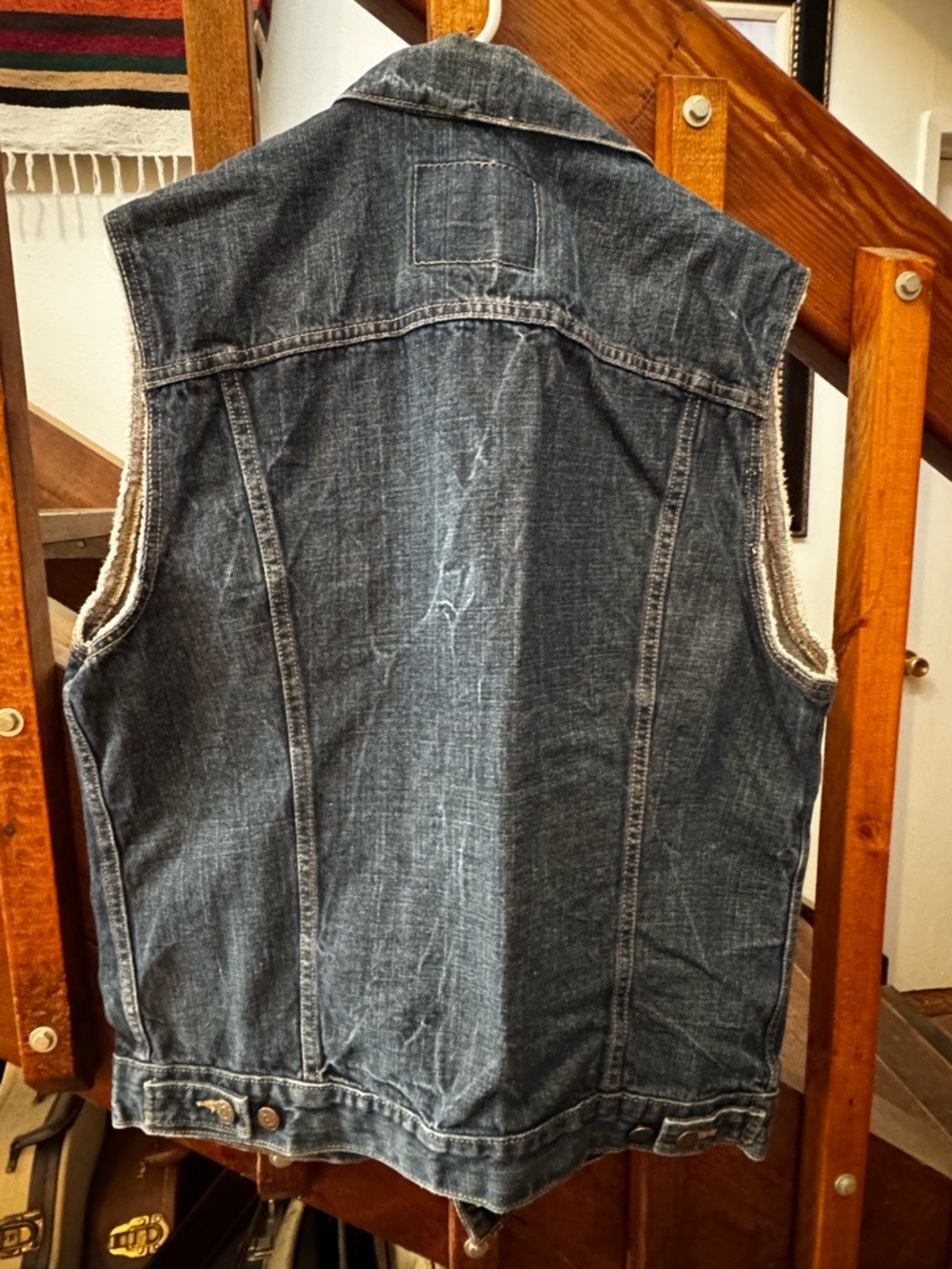 Levi's Dark Indigo Denim Vest - Picture 3 of 6